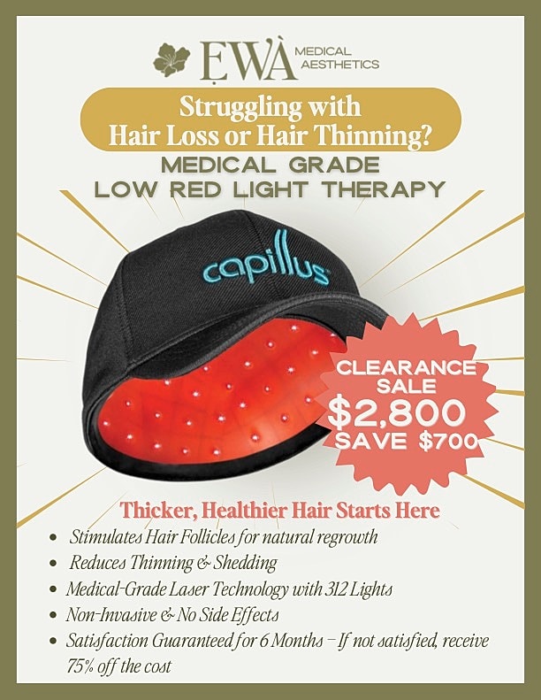 Low red light therapy for hair loss treatment.
